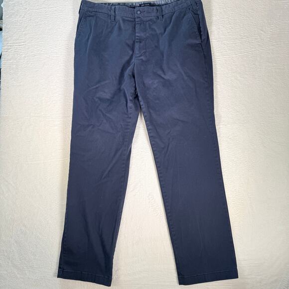 Nautica Mens "The Deck Pants/Classic Fit" Stretch Straight Blue 38Wx34L (38x31) - Picture 2 of 10